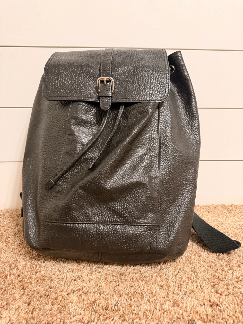 Cole Haan pebbled leather backpack